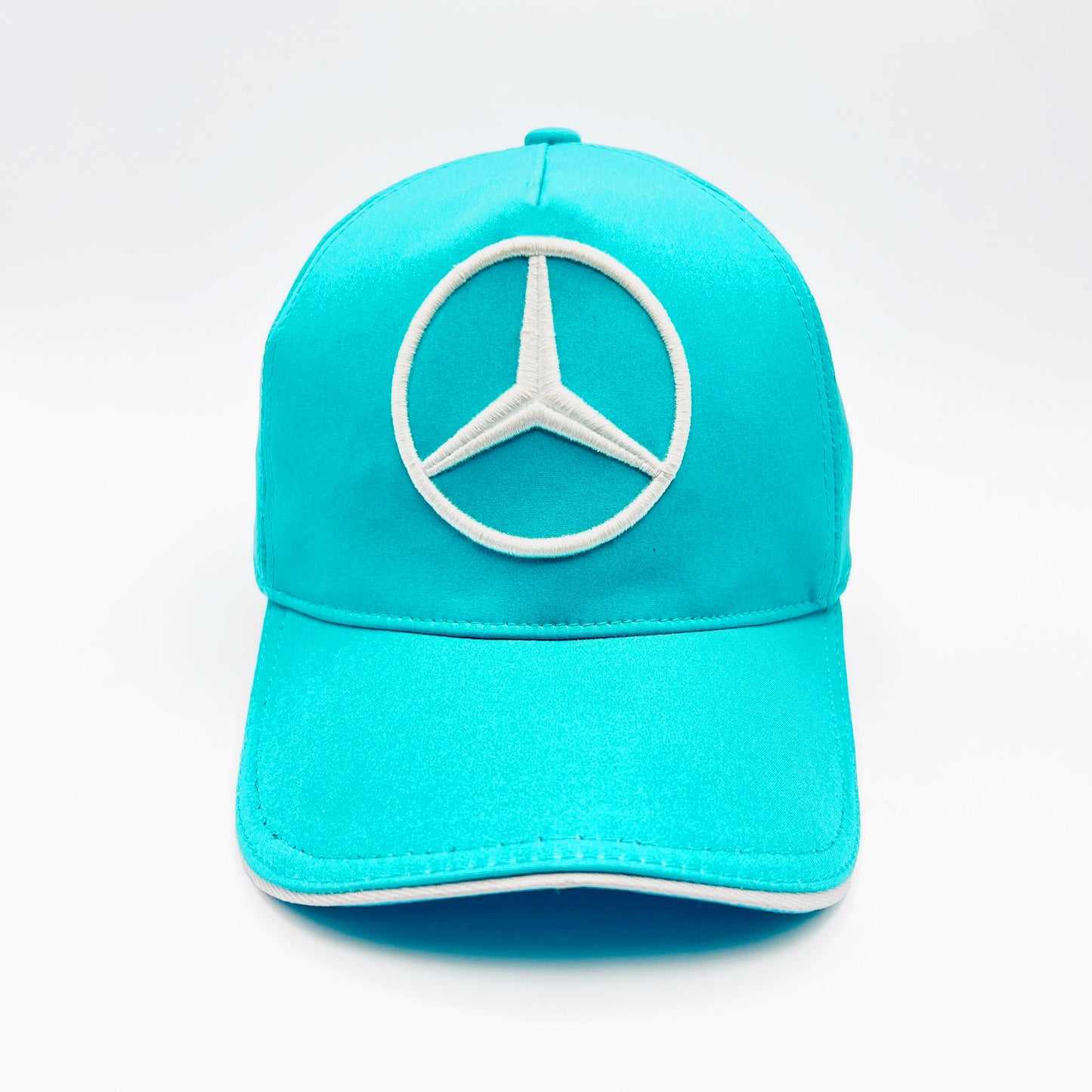 Mercedes Embroidered Premium Cap-Turquoise Color-Nifty Branded® Cap