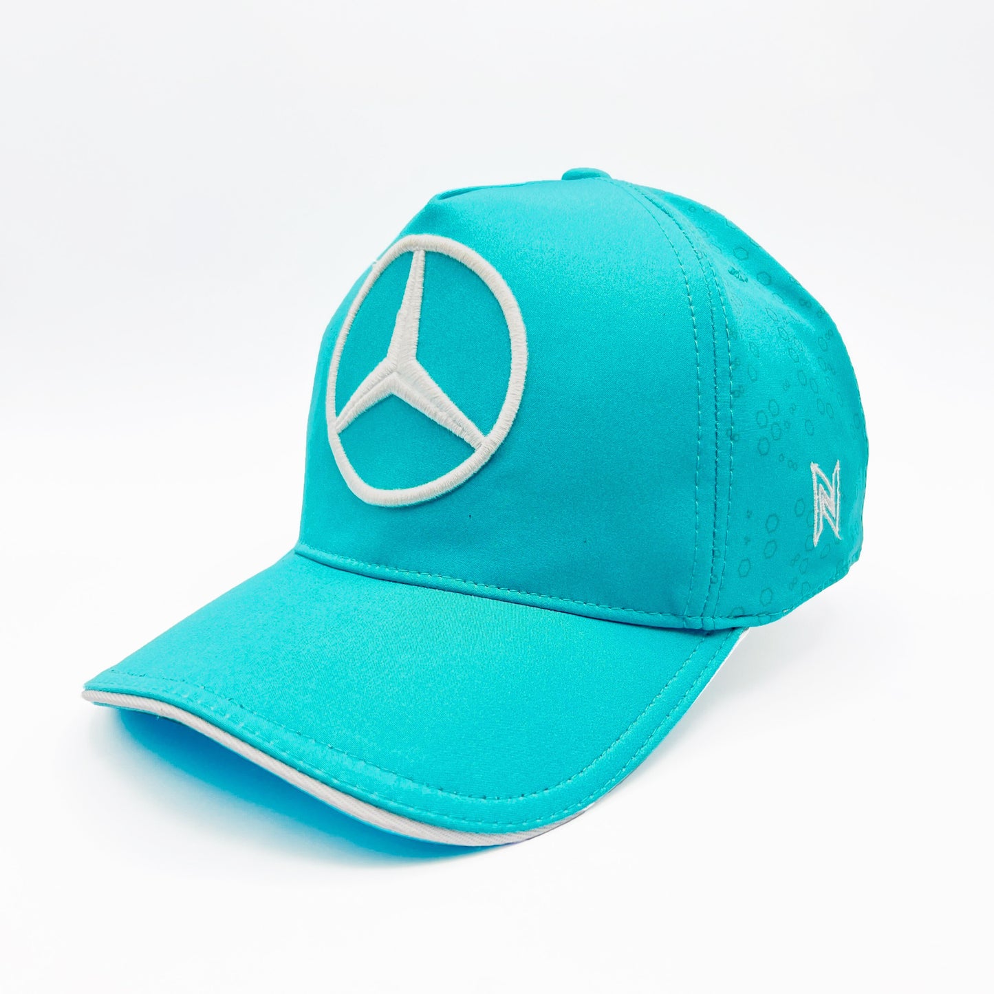 Mercedes Embroidered Premium Cap-Turquoise Color-Nifty Branded® Cap