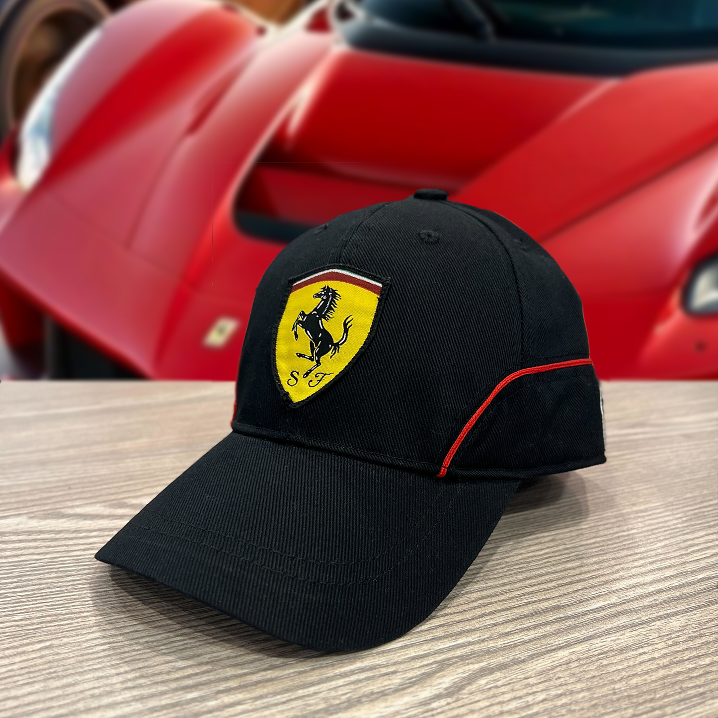 Ferrari Premium Cap-Black Color-Nifty Branded® Cap