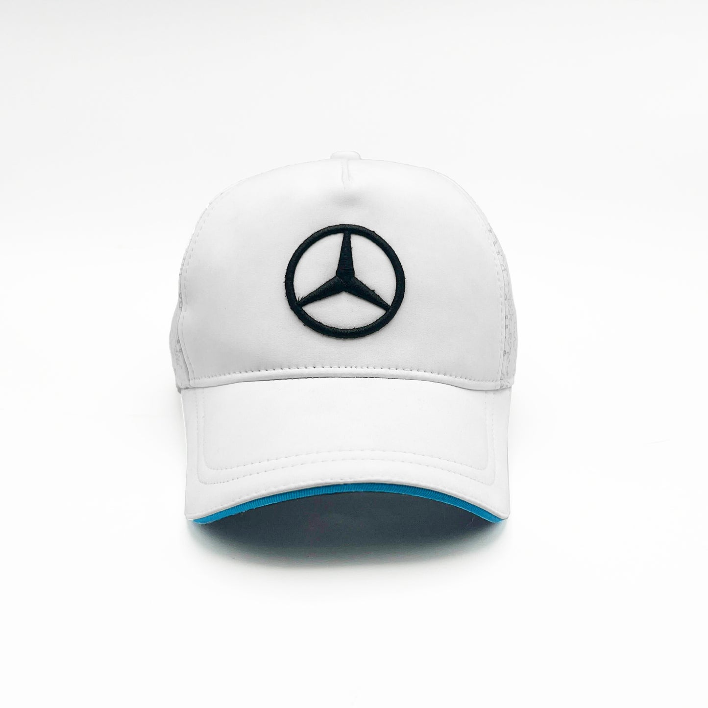 Mercedes Embroidered Premium Cap-White Color-Nifty Branded® Cap