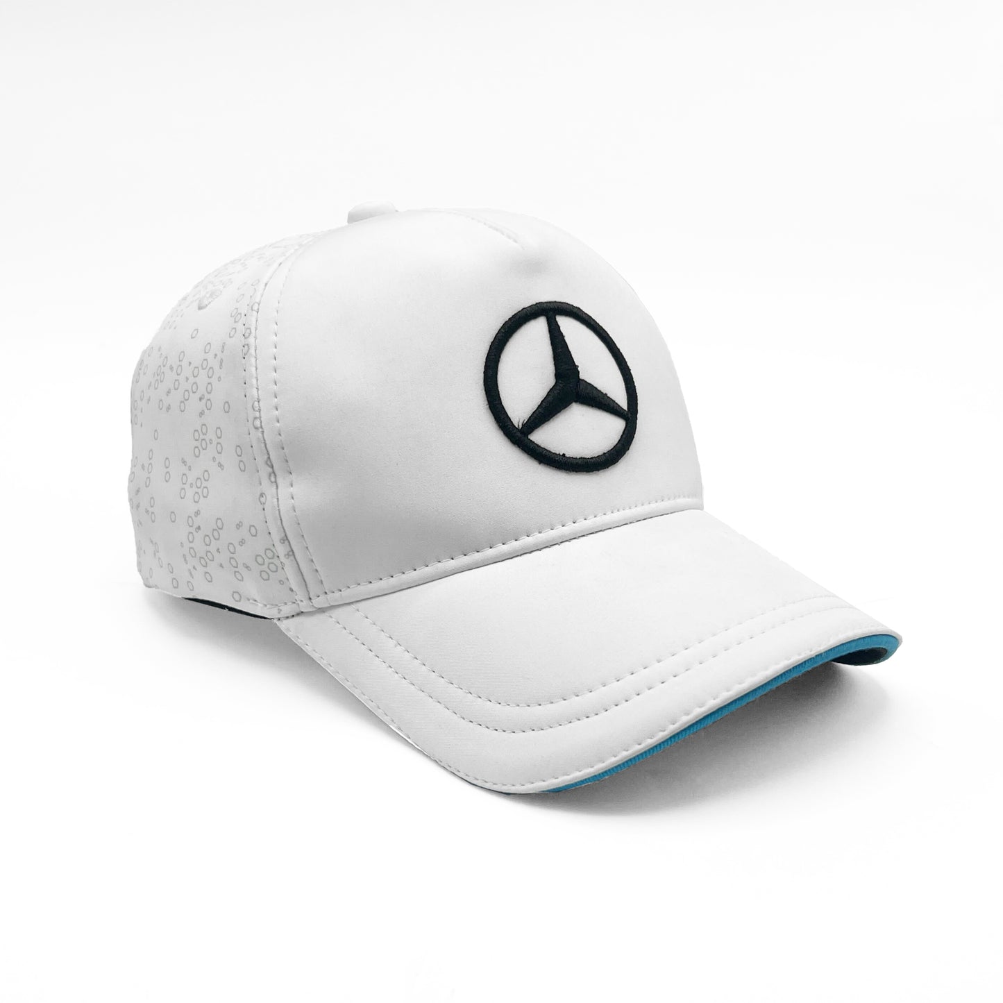 Mercedes Embroidered Premium Cap-White Color-Nifty Branded® Cap