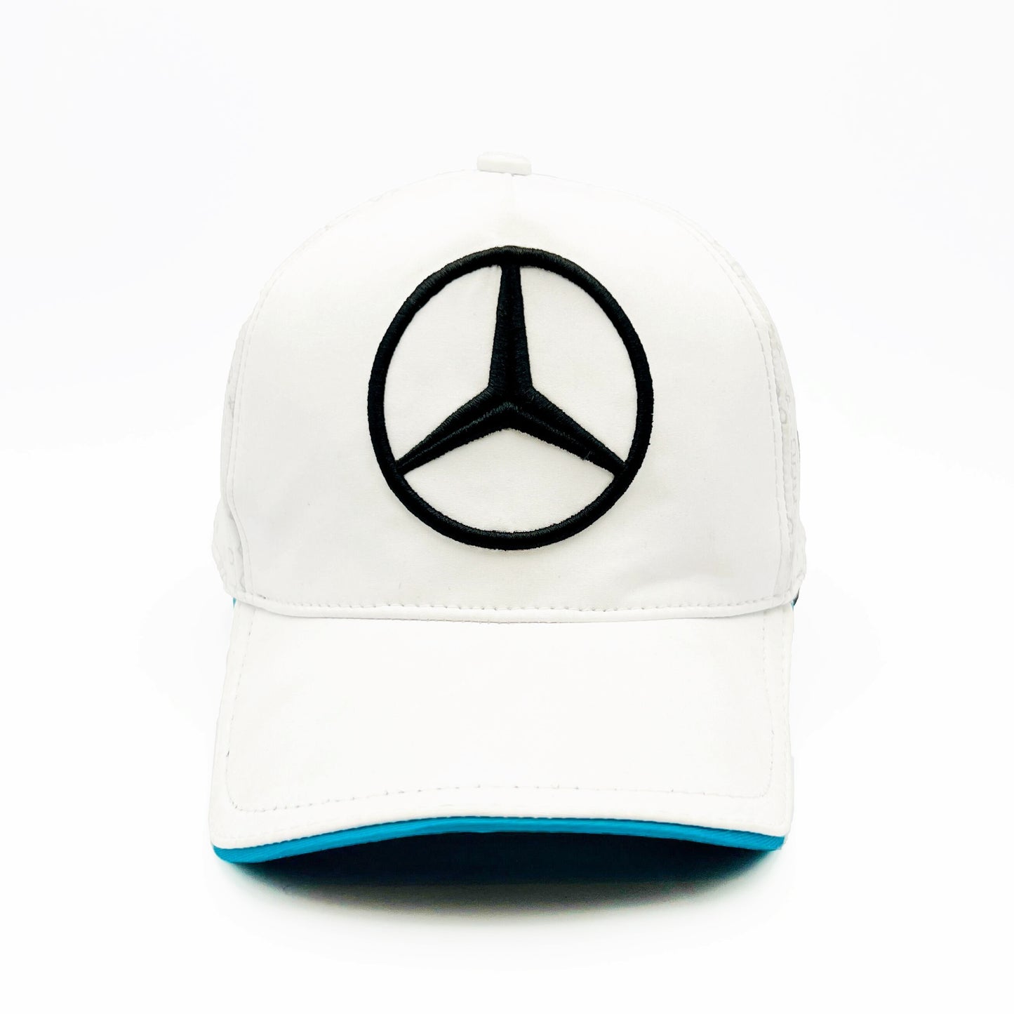 Mercedes Embroidered Premium Cap-White Color-Nifty Branded® Cap