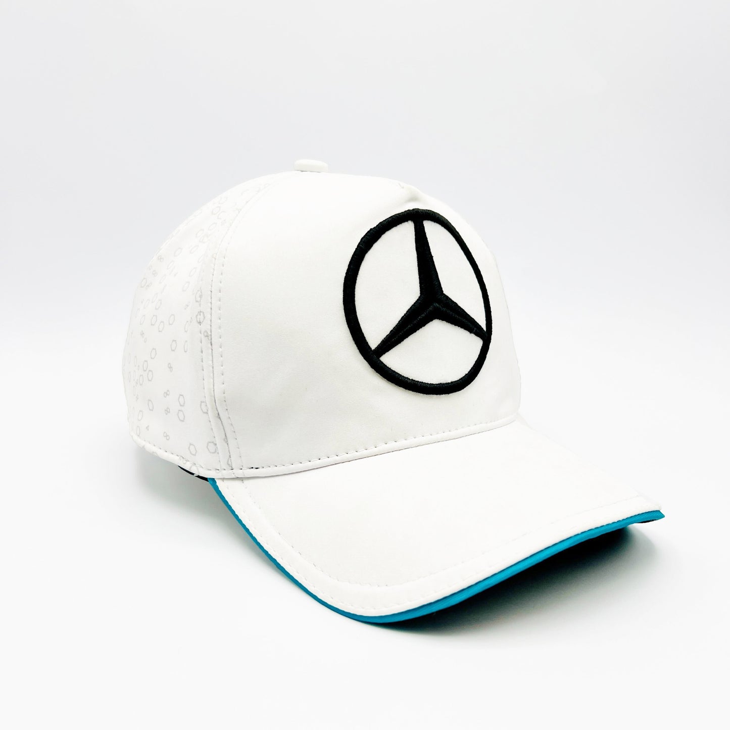 Mercedes Embroidered Premium Cap-White Color-Nifty Branded® Cap