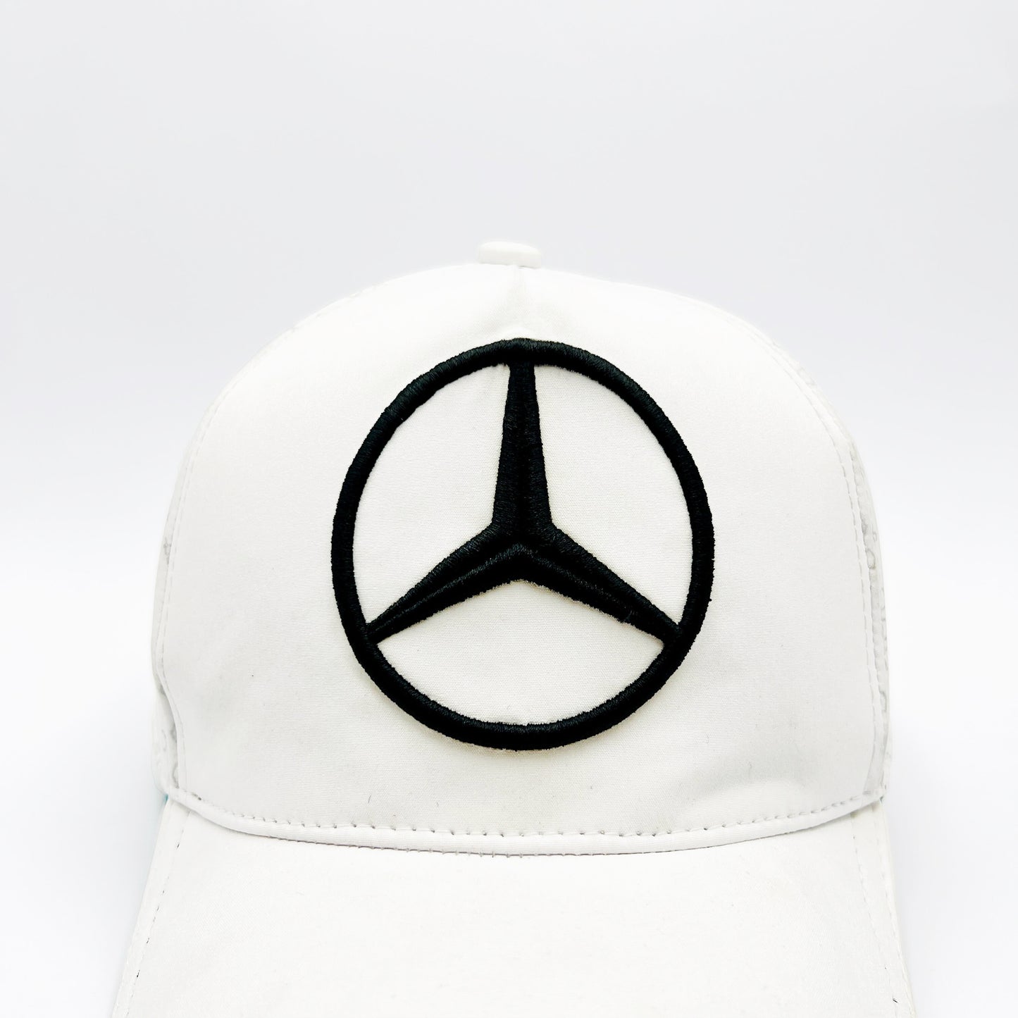 Mercedes Embroidered Premium Cap-White Color-Nifty Branded® Cap