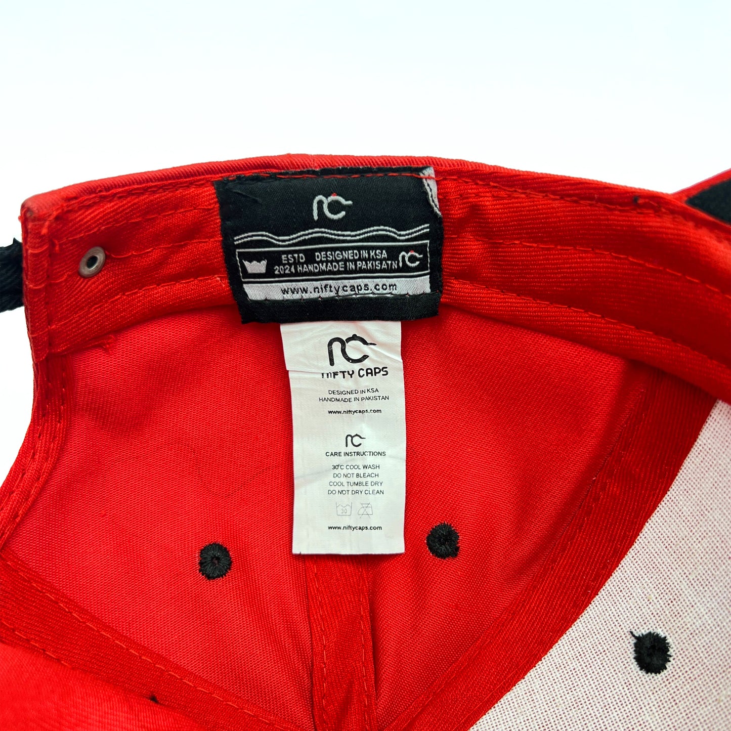 Audi Embroidered Premium Cap-Red & Black Color-Nifty Branded® Cap